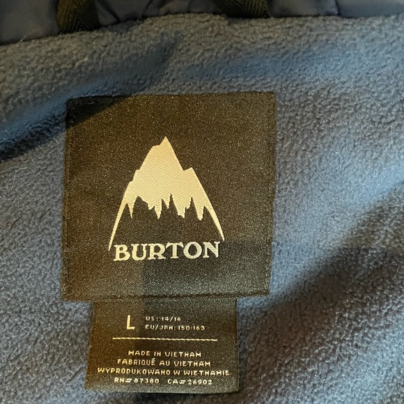 Burton Boys Ski Jacket Large - Picture 2 of 3